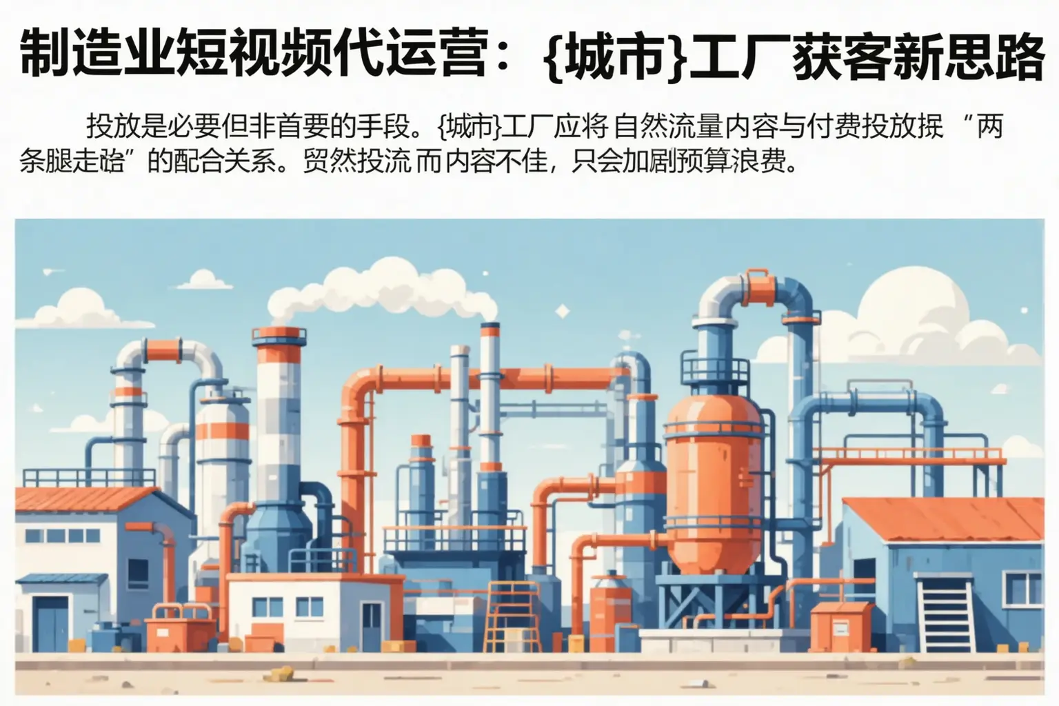 制造业短视频代运营：乌审旗工厂获客新思路